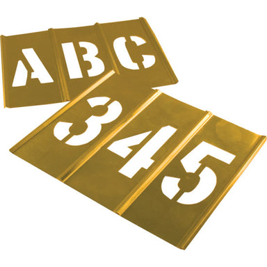 3 Brass Stencils- Letters