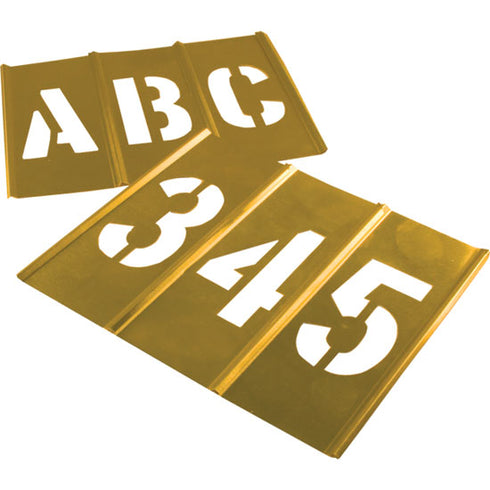 Brass Letter and Number Stencil Sets