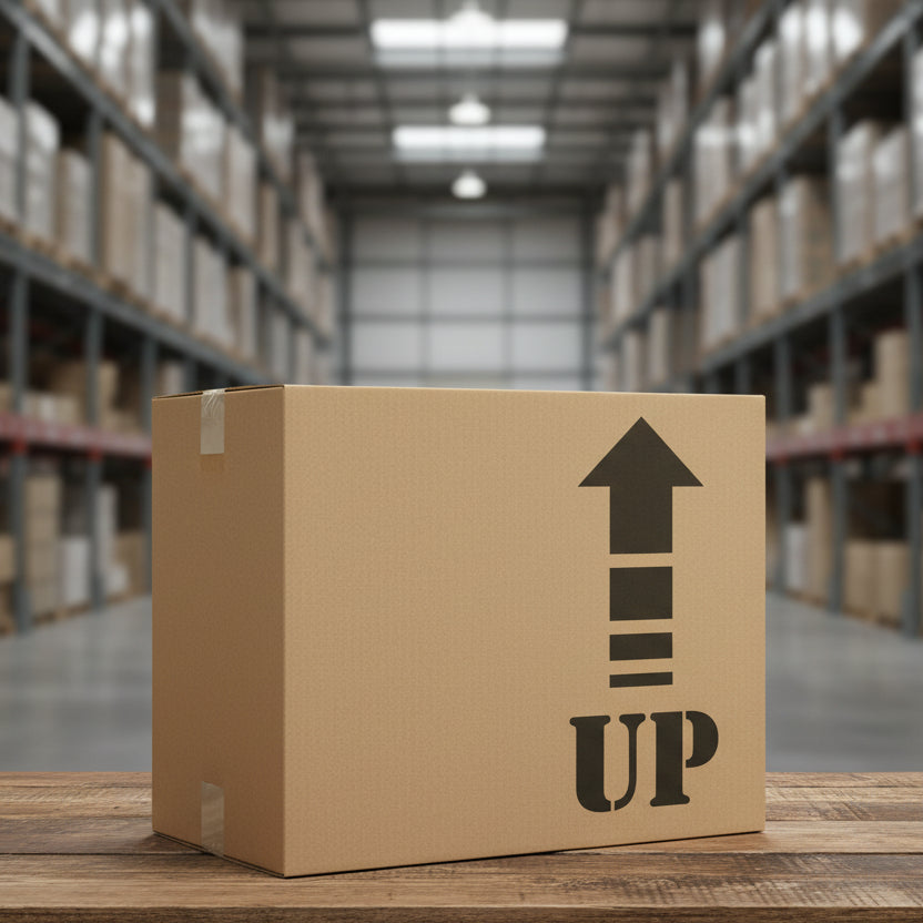 Up Arrow Shipping Symbol Stencil