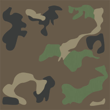 Woodland Camouflage Pattern Stencil Stencil Only / 7.5 mil