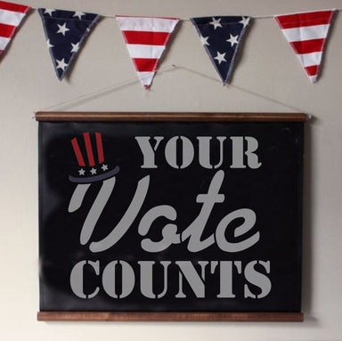 Your Vote Counts | Election Sign Stencil