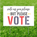 Please Vote | Election Sign Stencil