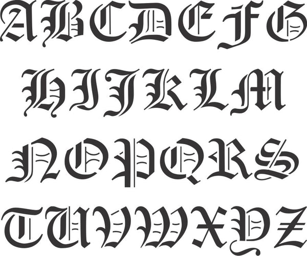 Old English Letter And Number Stencil Sets old-english-letter-and-number-stencil-sets
