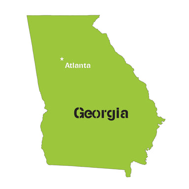 Georgia State Map Stencil