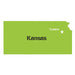 Kansas State Map Stencil