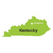 Kentucky State Map Stencil