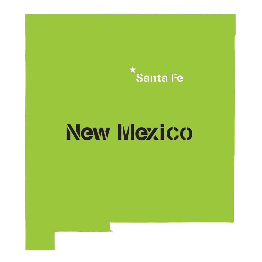 New Mexico State Map Stencil Stencil Ease