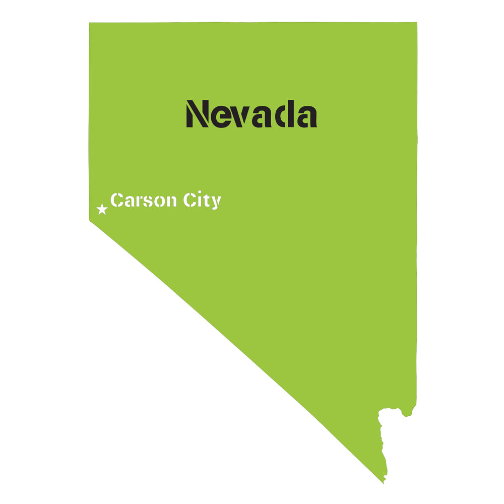 Nevada State Map Stencil