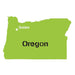 Oregon State Map Stencil