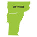 Vermont State Map Stencil