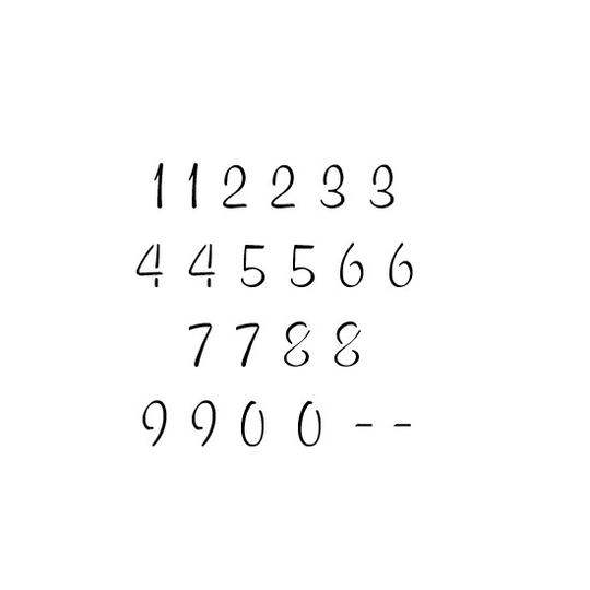Non Script Number Script Stencil Letters and Numbers for Creative Projects | Stencil Ease