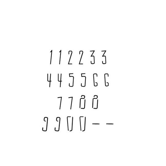 Sticks Letter and Number Stencil Sets