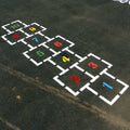 Traditional Square Hopscotch Stencil