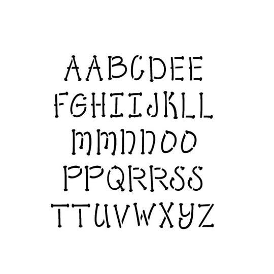 Whimsical Letter and Number Stencil Sets | Fun and Creative Stenciling ...
