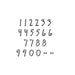 Whimsical  Letter and Number Stencil Sets
