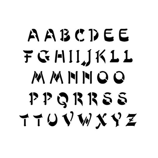 Artistik Font | Letter and Number Stencil Sets – Unique and Artistic ...