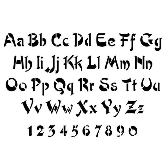 Artistik Letter and Number Stencil Sets