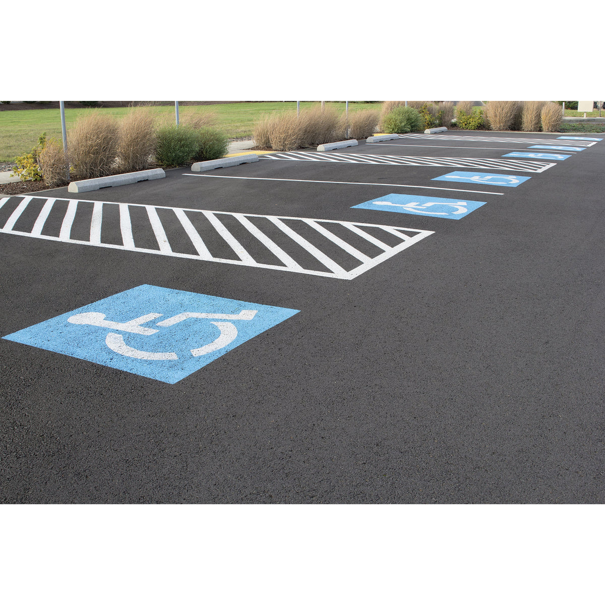 2 Part Handicap Parking Stencil: Durable Customizable Stencil Ease