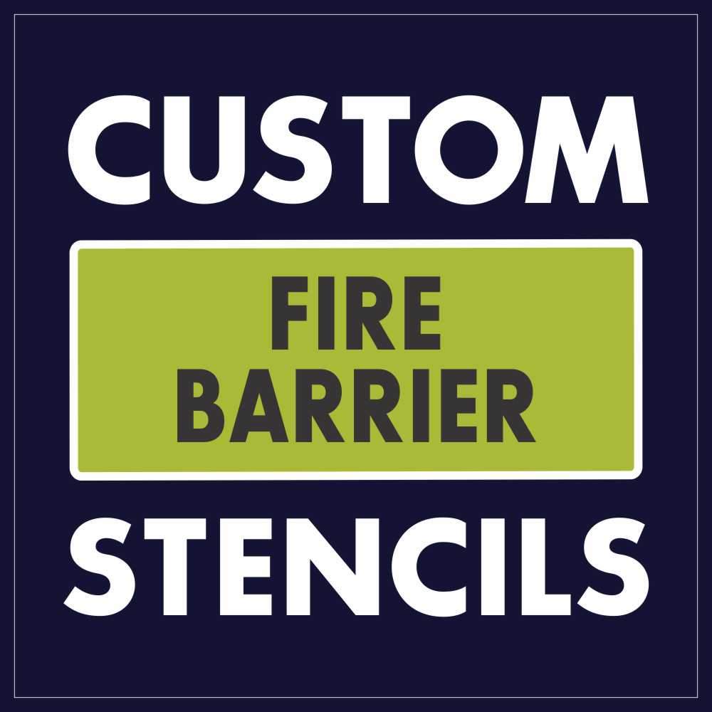 custom fire barrier stencils get your stencil now!