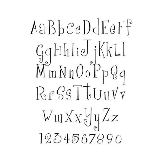 Brush discount lettering stencil