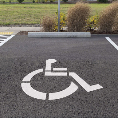 Handicap Parking Lot Stencil