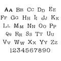 Old Newsprint Letter and Number Stencil Sets