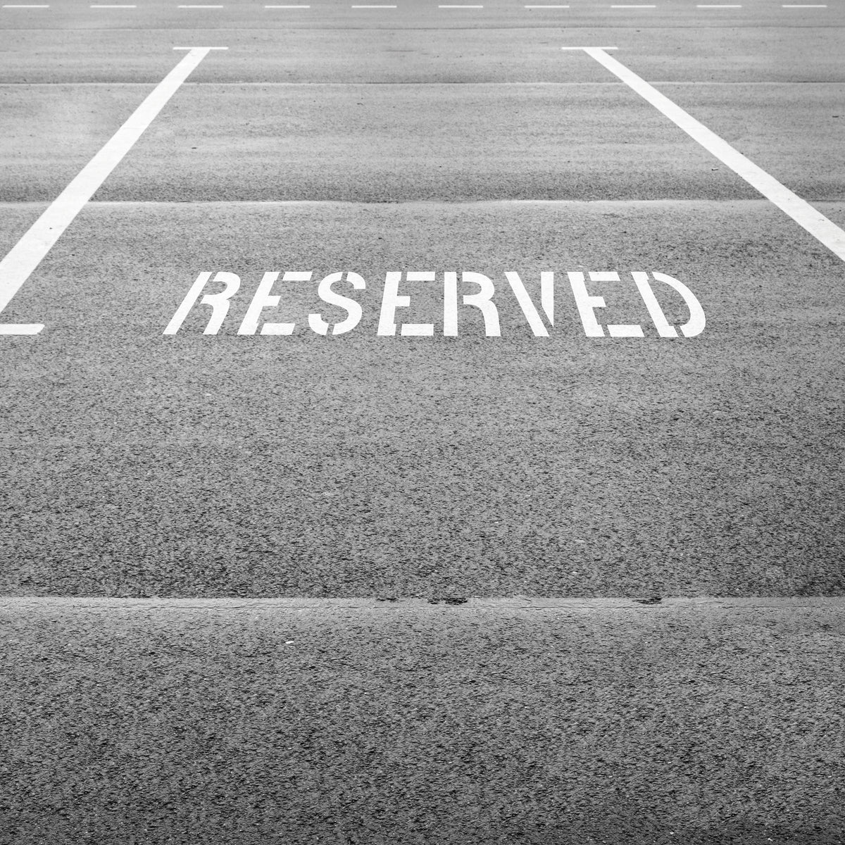 Reserved Parking Stencil | Stencil Ease